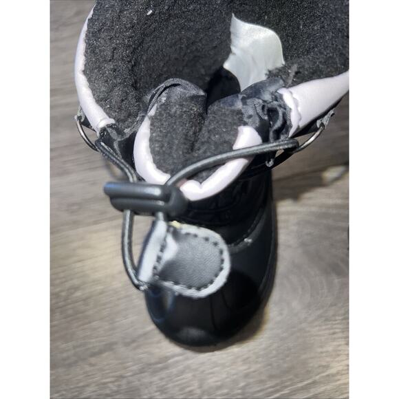 Members Mark Kids Sz. 9/10 Black Waterproof Insulated Snow Winter Boots Unisex - Picture 7 of 8